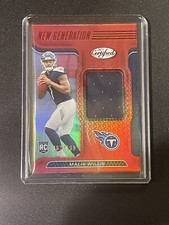 2022 PANINI CERTIFIED RC MALIK WILLIS MIRROR RED NEW GENERATION JERSEY /199 🔥📈