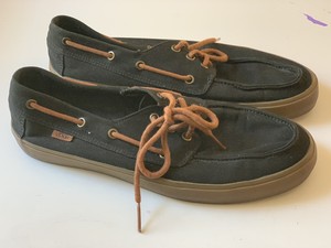vans canvas boat shoes
