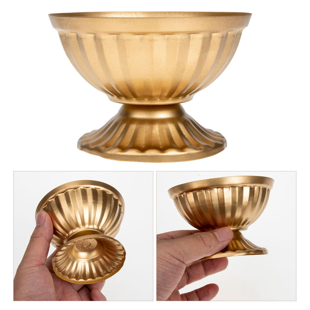 Retro Decor Gold Vase for Centerpieces Wedding Flower Pot Dining Table eBay