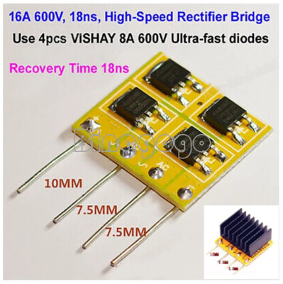1PCS 16A 600V High-speed Rectifier Bridge Circuit board for audio amplifier