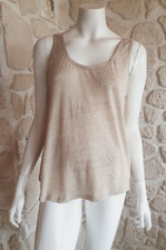 Débardeur beige neuf taille M/L en lin marque Sweewë étiqueté à 24€ (sg)