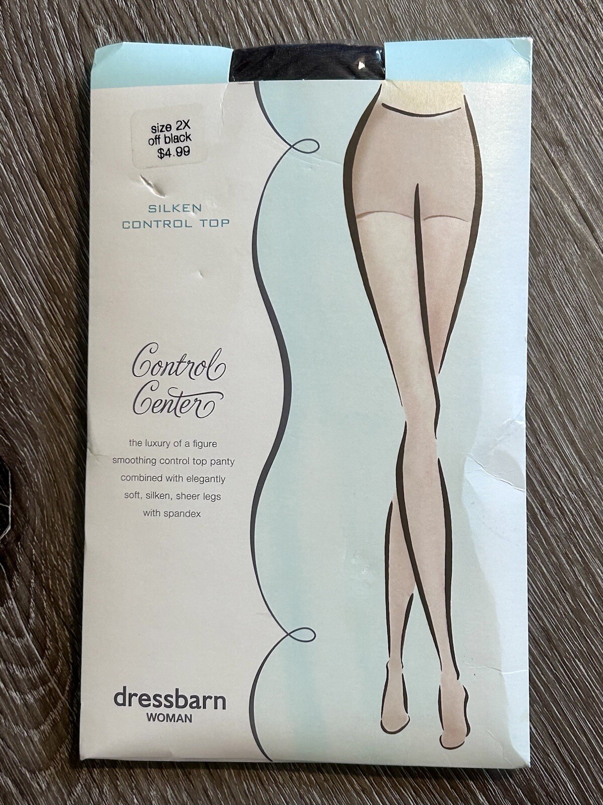 Dress Barn Control Center Womens Silken Control Top Pantyhose Size 2X