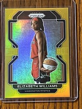 2022 Panini Prizm WNBA Elizabeth Williams #95 Gold /10 Mystics