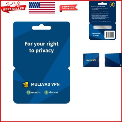 Secure Your Privacy with Easy Setup VPN for 5 Devices - 12 Months Included