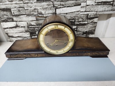 Vintage Germany Art Deco Chime 5 Hammers Mantle Clock . No Key SEE DESCRIPTION 