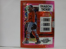 2022 Panini Chronicles Contenders Optic Pink Pulsar Connor Wong #11 Rookie RC