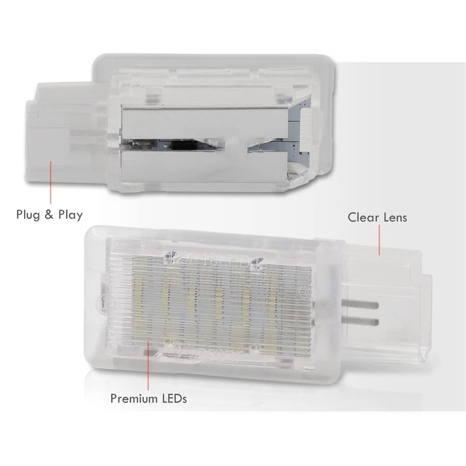 White LED Trunk Cargo Light Lamps For Chevy Camaro 2010-17 Corvette Malibu Cruze - Image 4 of 4