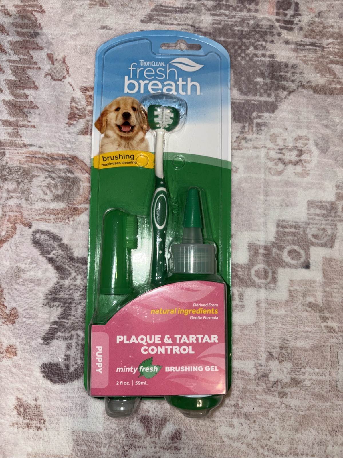 TropiClean Fresh Breath Oral Care Kit For Puppies 2 Oz
