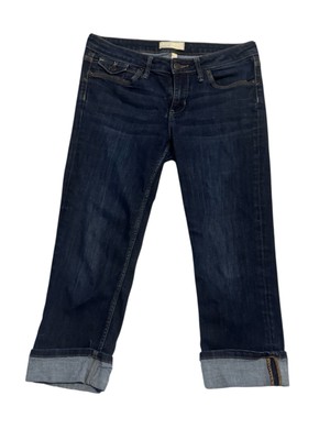 Banana Republic Women's Capri Jeans Roll Cuff Hem Cropped Size 8/29 VLogo Cuff