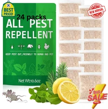Vamoose Natural Rodent Repellent - 24 Pack Peppermint Oil - Mice & Rat Deterrent