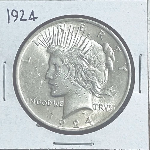 1924 Silver Peace BU Nice Luster Low Price Better Day