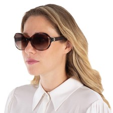 Salvatore Ferragamo Brown Gradient Oval Sunglasses SF770SA 214 61 SF770SA 214 61