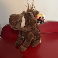Disney The Lion King Talking Pumbaa 7" Plush Working "Hakuna Matata"