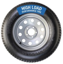 Trailer Tire Rim Assembly St20575d15 F78-15 Lrc 5 Lug Silver Grey Modular Wheel
