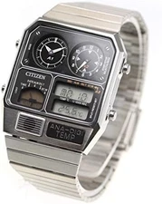 CITIZEN ANA-DIGI TEMP Model Watch Silver JG2101-78E Japan