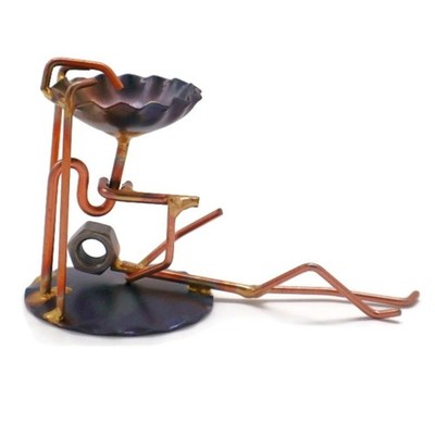 Plumber from Handmade Metal Figurine - Hand Welded Metal Art and Recycled Met...