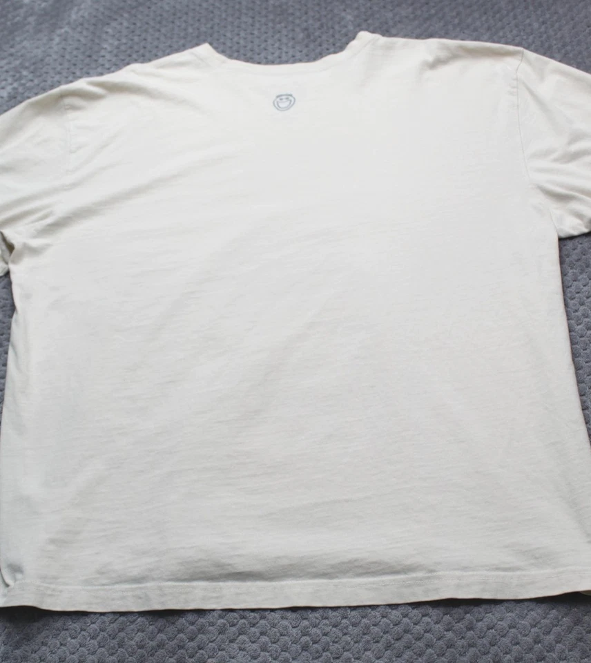 Life Is Good Shirt Mens XL Beige Long Sleeve Optimism Graphic Crewneck Cotton - Image 3 of 4