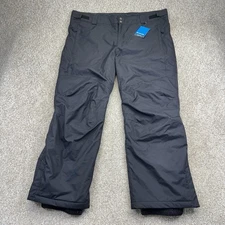 NEW Columbia Bugaboo IV Snow Pants Mens 2XL XXL Regular (46x30) Black Omni Heat