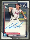 2024 Topps Bowman Chrome Prospects #CPA-CC Cam Caminiti 1st Auto Braves