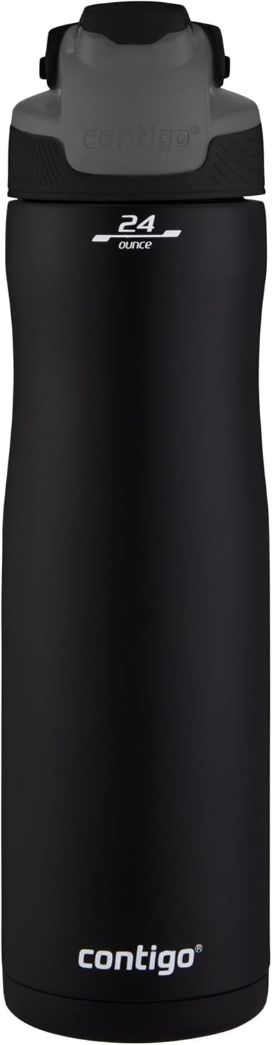 Contigo AUTOSEAL Chill Insulated Water Bottle, Autoclose-Spout, 720 ml | AUTOSEAL technology, drinks stay cold up to 28h, leak-proof bottle, stainless steel body - Image 2
