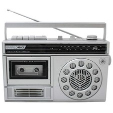 Hannlomax Hx-601K Portable Am/Fm Radio Cassette Recorder Bluetooth Records From