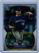 2023 Bowman Draft Hunter Owen 1st Chrome Refractor Kansas City Royals