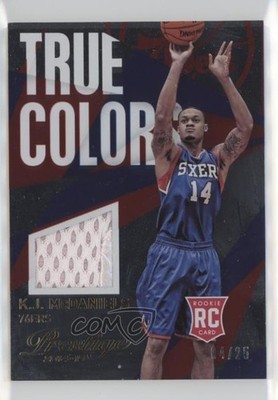 2014 Prestige True Colors Materials Plus Prime 14/25 KJ McDaniels Rookie RC 0f8