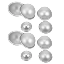  8 Sets Bath Bomb Molds - Multi-Use Various Size Bath Salt Ball Mold Kit - Metal