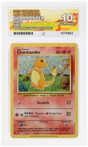 Ace 10 Charmander 001/034 Charizard & Ho-oh EX Deck Gem Mint Pokemon