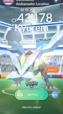 Kyurem Remote Raid Invite Pokemon Go EASY WIN Full Lobby