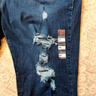NWT 24W Levi's Boyfriend Hypersoft Distressed Medium Dark Wash Denim Blue Jeans — photo 7