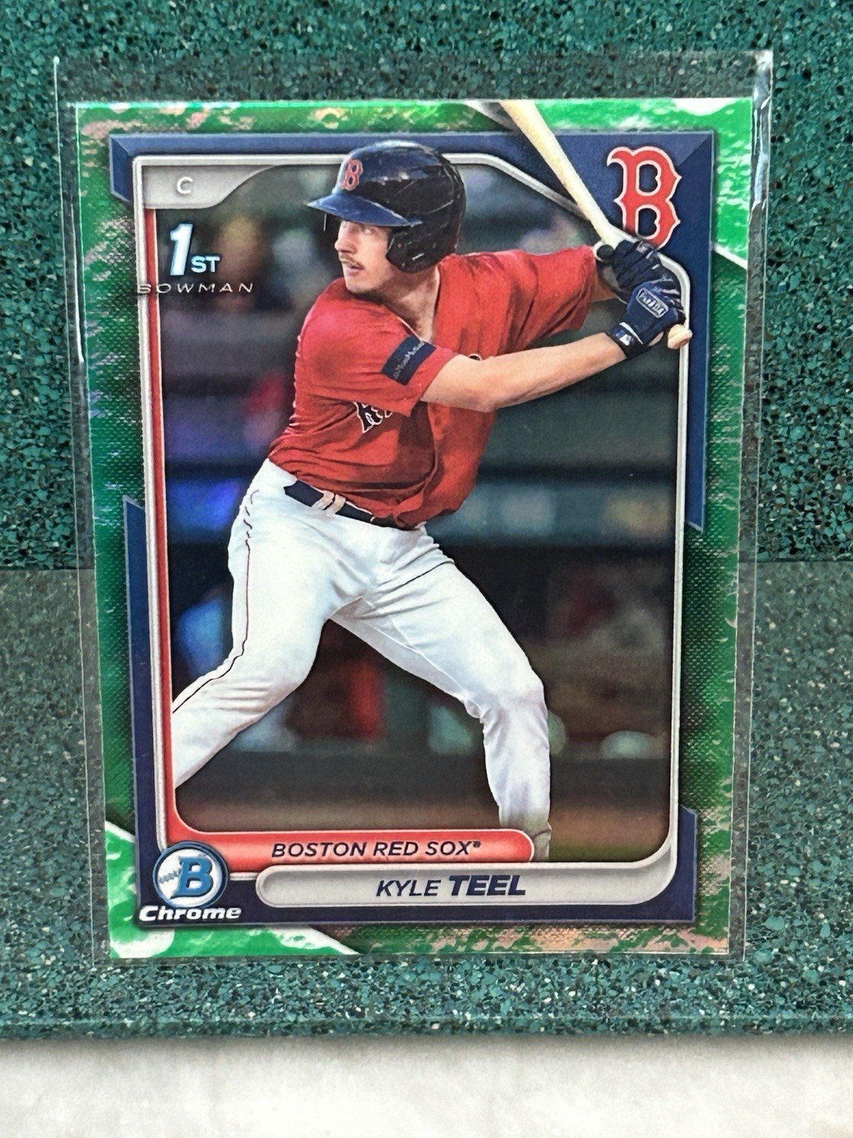 2024 Bowman - Chrome Prospects Kyle Teel #BCP-48 Lunar Glow Refractor (RC)
