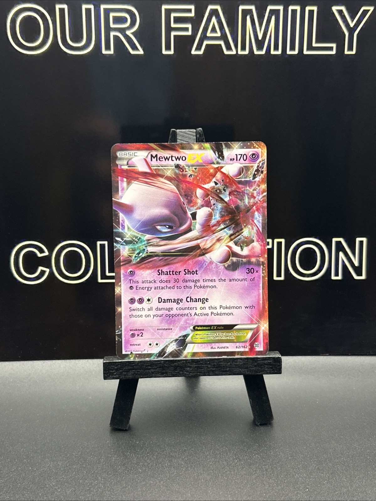 Mewtwo EX 62/162 Breakthrough Holo Pokemon Card