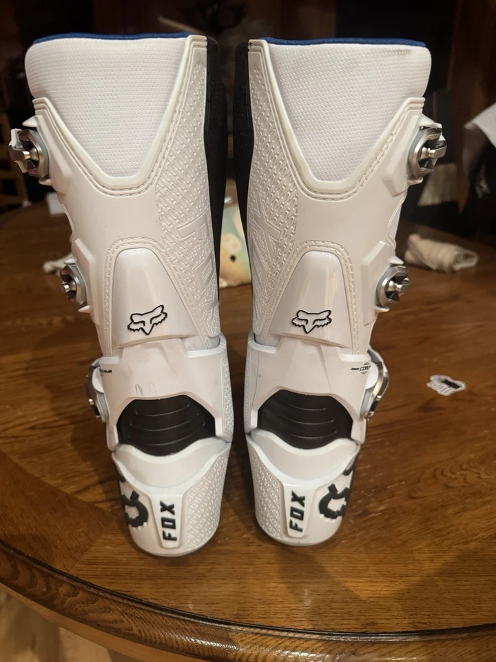 Botas Fox Racing Instinct Motocross MX para hombre talla 8 blancas Foto 3 de 4
