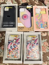 Lot of Phone Cases heyday, Pop socket Cases 14 Plus Pro Max MagSafe & 13/14 Case
