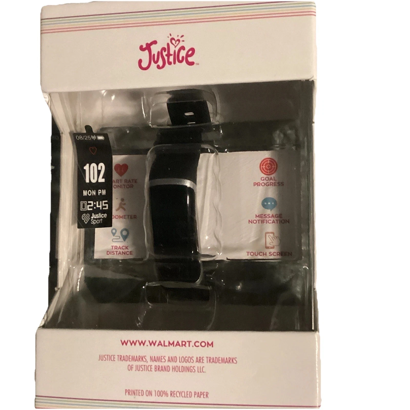 Justice Fitness Tracker With Message Notification, Music Player,Fitness Tracker