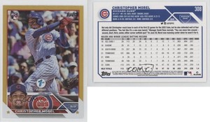2023 Topps Series 1 1st Edition Gold Foil Christopher Morel #308 Rookie RC