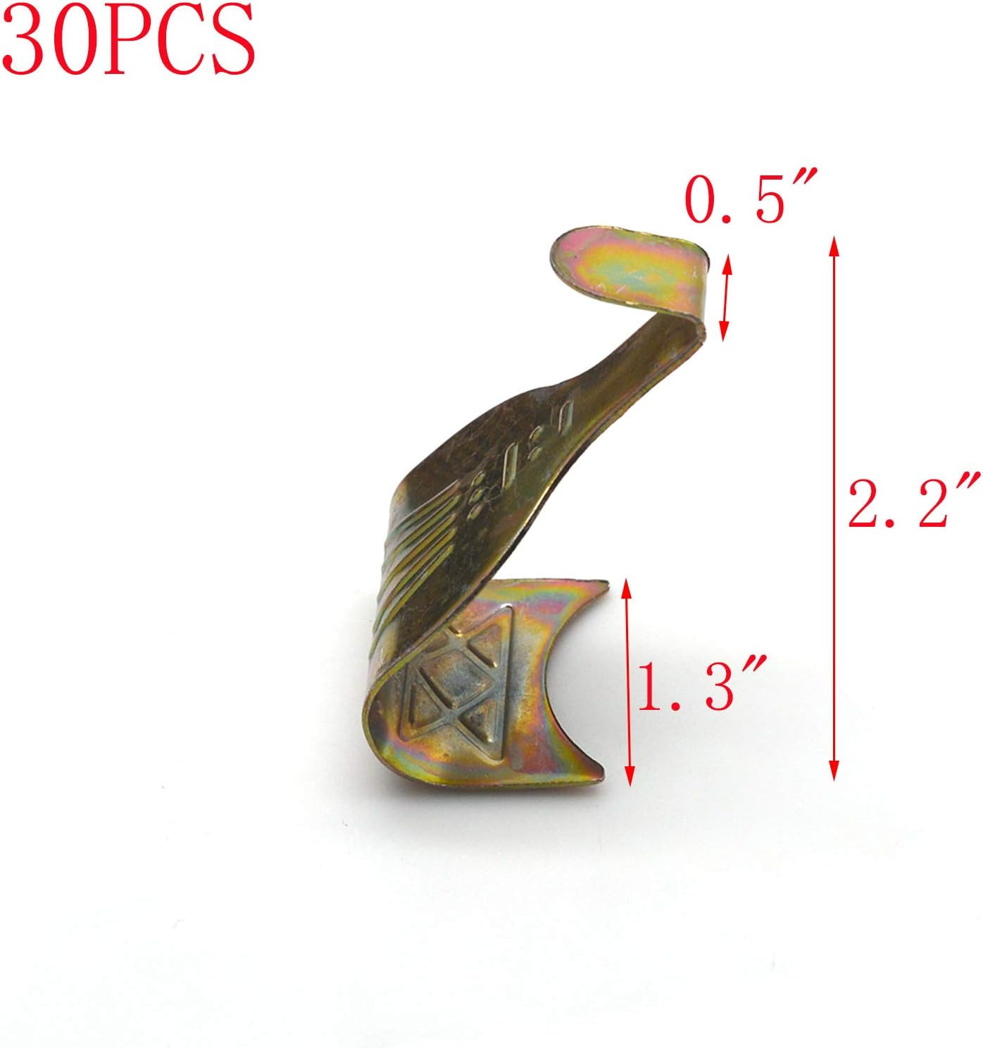 2.2" x 1.3" Metal Rail Molding Hanging Hooks Colorful Photo Frame Picture Rail H