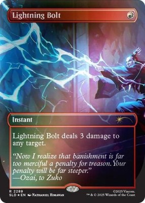 MTG English Lightning Bolt (2289) (Rainbow Foil) NM Foil Secret Lair