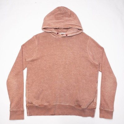 Outerknown Sur Snap Hoodie Men's Large Vintage Washed Long Sleeve Pullover