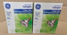 2 Pc- GE Standard 60 Watt Par 38 Floodlight Bulb, 1070 Lumen White Halogen Lamp