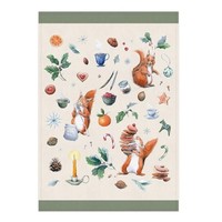 GräTz Verlag Geschirrtuch Weihnachten Mit EichhöRnchen TU_46502