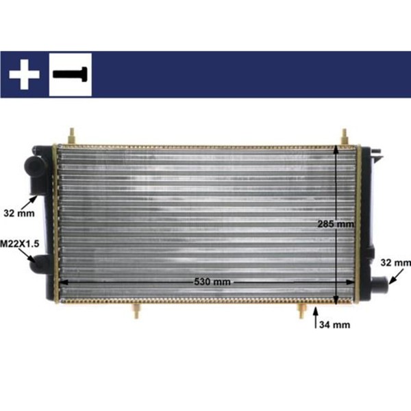 Mahle KÜHler MotorkÜHlung WasserkÜHler Passend FüR CitroËN C15 | CR 431 000S-image