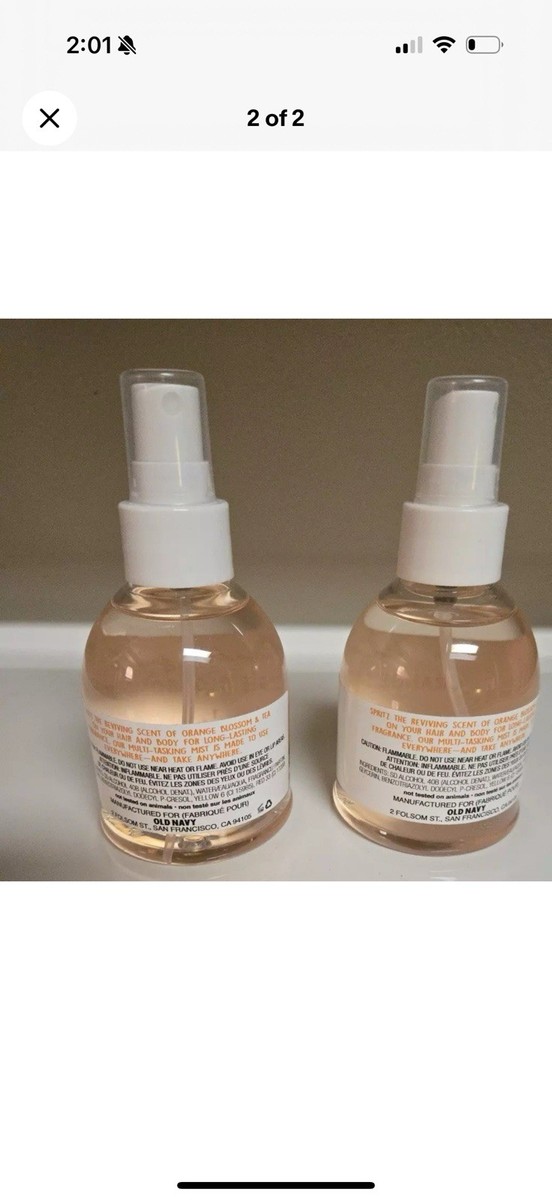 Set Lot TWO Old Navy Kindred Goods ORANGE BLOSSOM TEA Hair