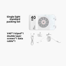 Portable LED Video Light 40W Mini Small Portable Fill Light with Built-In Rechar