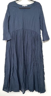 April Cornell Bronte Casual Everyday Dress in Dark Slate (Blue) (XL)