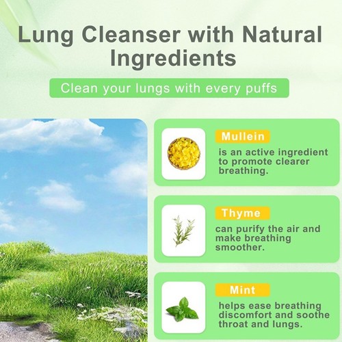 Herbal Diffuser Pen With Extracts Of Mullein/Thyme/Mint Reduce Stuffy Noses - Picture 3 of 12