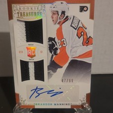 2012-13 Panini Rookie Brandon Manning #138 Treasures Patch Auto /99 Flyers