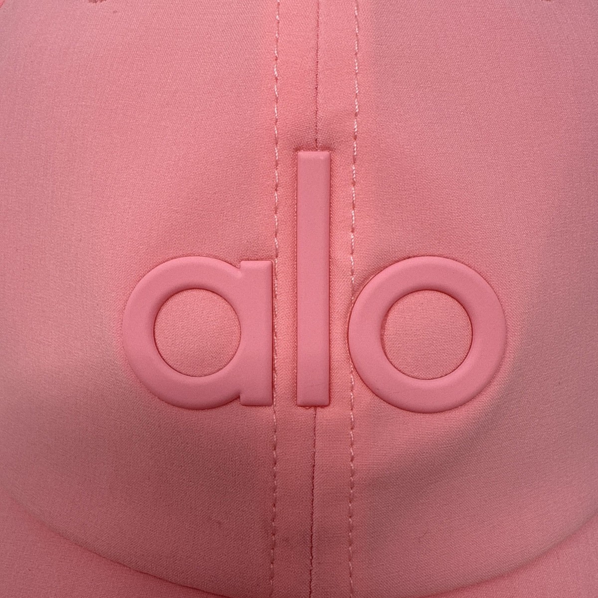 ALO Pink Adjustable Performance Off Duty Cap Hat Bubble Gum 