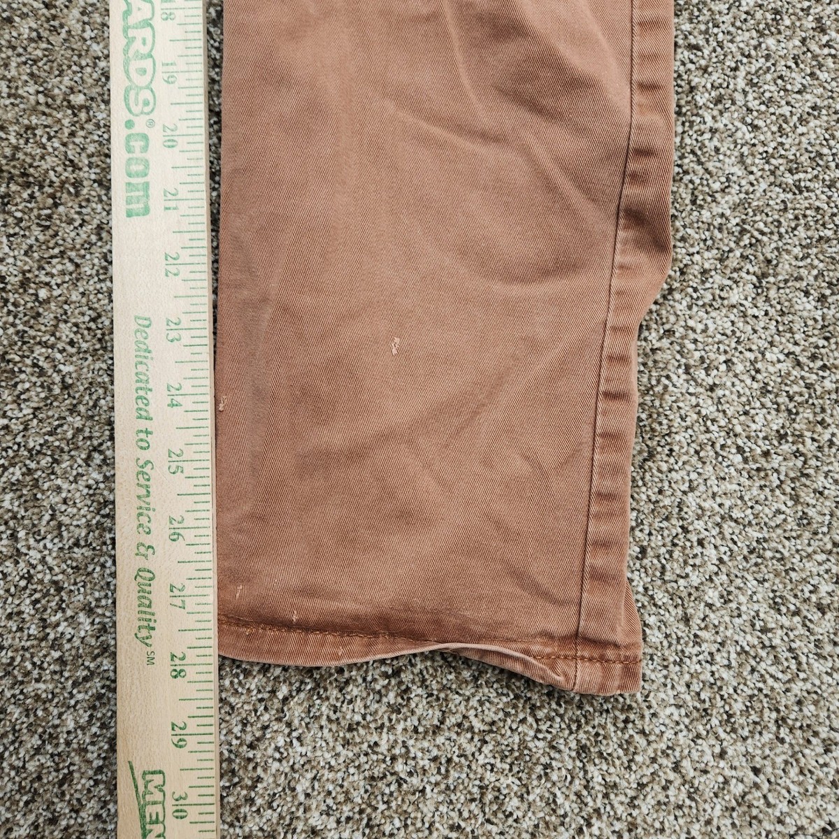 Levi's 511 Slim Fit Chino Pants Mens 31x30 Burnt Orange Rust Brown